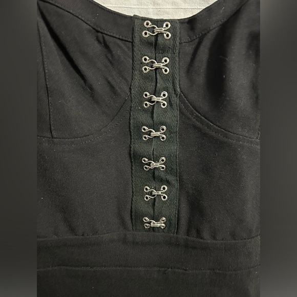 Blashe Hook And Loop Deep Black Bodycon Stretch Dress Size Medium - Picture 6 of 9